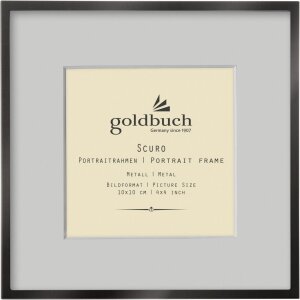 Goldbuch Metall Fotorahmen Scuro Schwarz mit Passepartout...