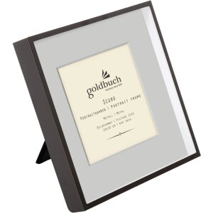 Металлическая фоторамка Goldbuch Scuro black с пассатижами 10x10 см