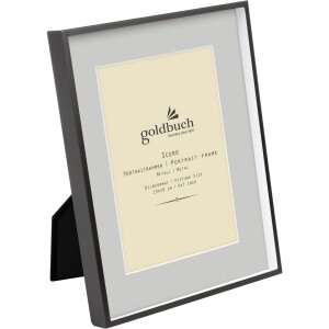 Металлическая фоторамка Goldbuch Scuro black с пассатижами 13x18 см