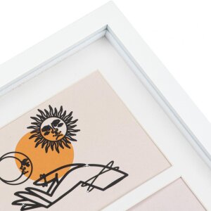 Henzo деревянная рамка для галереи Piano 8 фото 10x15 см белая 58x33 см