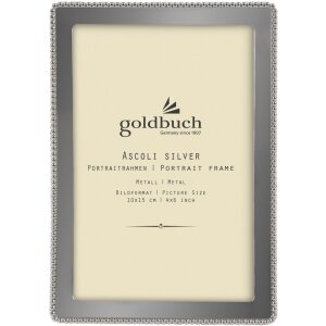 Goldbuch Fotorahmen Ascoli Metall Perlenstruktur Gold Silber 10x15 13x18 cm