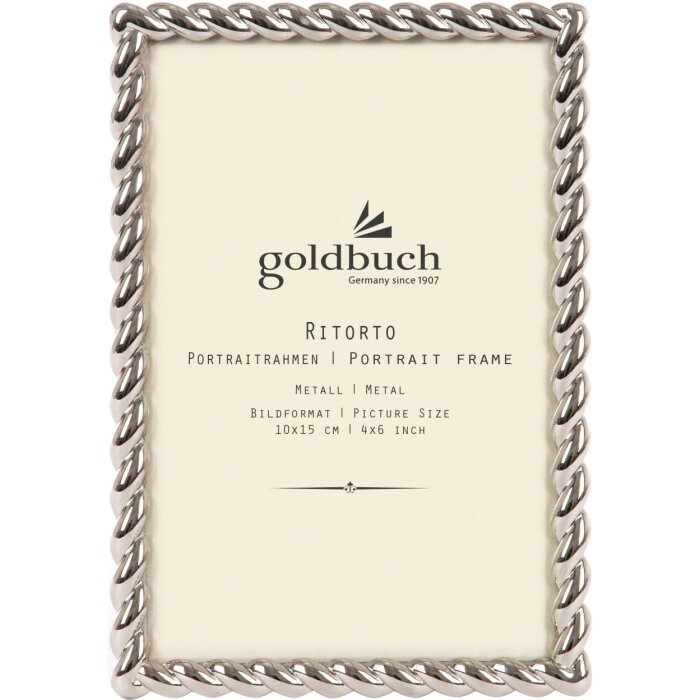 Goldbuch Ritorto Metall-Bilderrahmen 10x15 cm 13x18 cm Silber