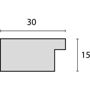 ZEP Holzrahmen Nelson 40x60 cm grau MDF Flachprofil mit Rillenstruktur
