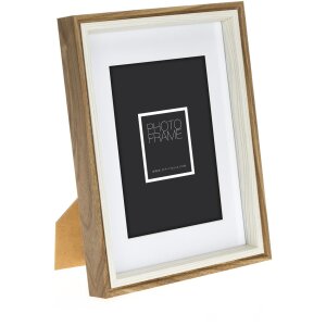 ZEP Bilderrahmen Palmi braun 13x18 cm mit Passepartout 9x13 cm