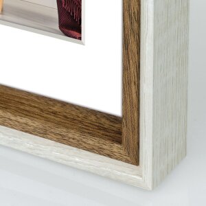 ZEP Bilderrahmen Palmi weiß 15x20 cm mit Passepartout 10x15 cm