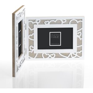 ZEP Doppelrahmen Holz-Fotorahmen Sofia 2 Fotos 10x15 cm