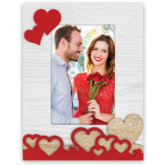 ZEP Holz-Fotorahmen Laila 10x15 cm Herzen