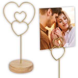 ZEP Fotohalter Marzia 6x16 cm Holzfuß mit Metall-Clip