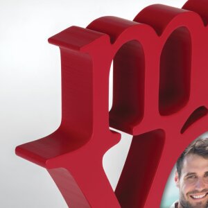 ZEP Holz Fotorahmen Samantha rot 10x10 cm 31x19x5 cm