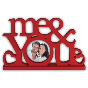 ZEP Holz Fotorahmen Samantha rot 10x10 cm 31x19x5 cm