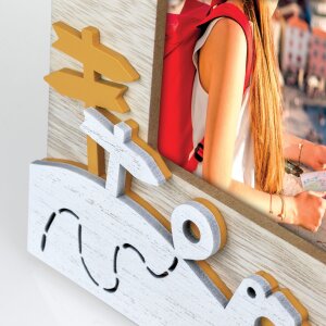 ZEP Holz-Fotorahmen Soave 10x15 cm Urlaubs Bilderrahmen