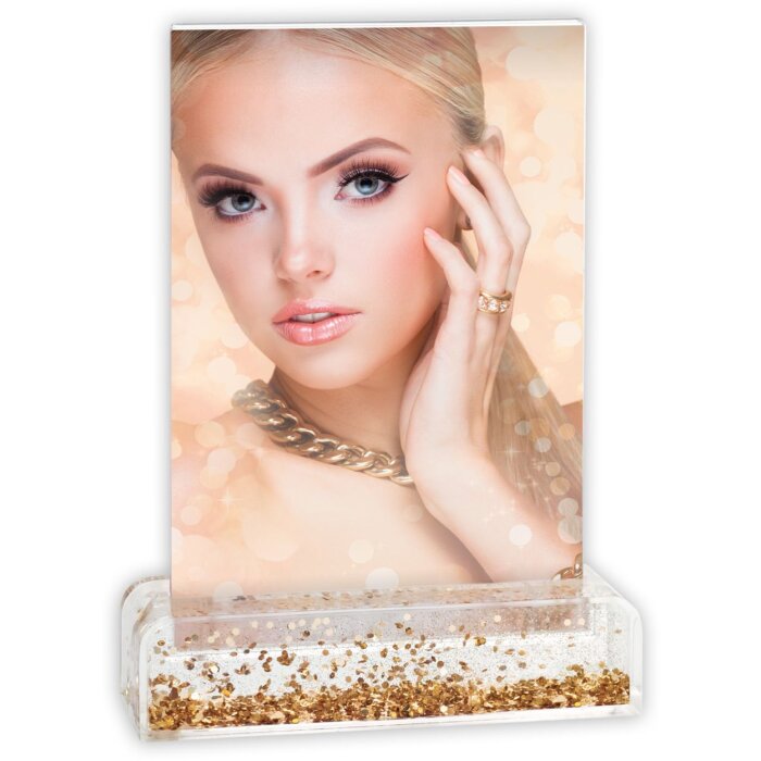 ZEP Glitter-Fotorahmen Wynn Glitter gold 10x15 Zentimeter