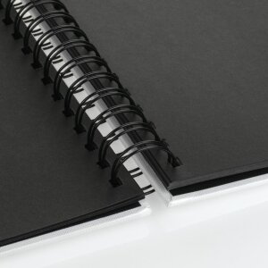 ZEP Spiralalbum Misty weiß 25x25 cm 50 schwarze Seiten