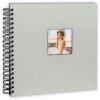 ZEP Spiralalbum Misty grau 25x25 cm 50 schwarze Seiten