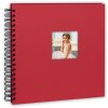 ZEP Spiralalbum Misty rot 25x25 cm 50 schwarze Seiten