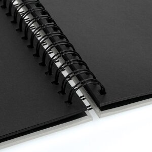 ZEP Spiralalbum Misty grau 21x16 cm 50 schwarze Seiten