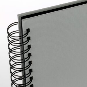 ZEP Spiralalbum Misty grau 21x16 cm 50 schwarze Seiten