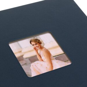 ZEP Spiralalbum Misty Blau 21x16 cm 50 schwarze Seiten