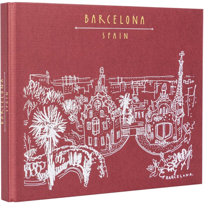 Panodia Spiralalbum Excapade Barcelone 27,5x23,2 cm 60 weiße Seiten
