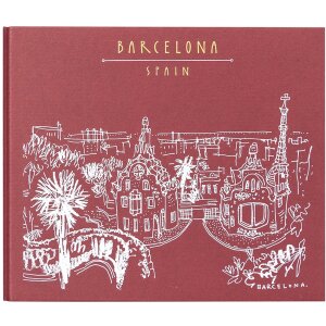 Panodia Spiralalbum Excapade Barcelone 27,5x23,2 cm 60 weiße Seiten