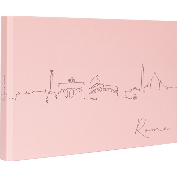 Panodia Fotoalbum Rome Rosa 33,8x23,2 cm 60 Seiten für 180 Fotos