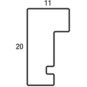 Henzo Viola Holzrahmen 40x40 cm weiß