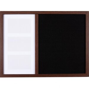 Henzo Доска для писем 37,5x52,5 см темно-коричневая Высококачественные деревянные буквы Emojis