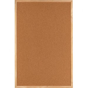 Доска для пинов Henzo из натуральной пробки в деревянной рамке 60x90 см для офиса кухни класса
