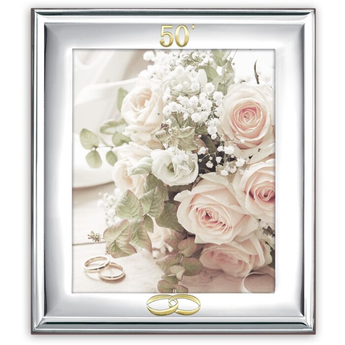 ZEP Metall-Portraitrahmen Noto 15x20 und 20x25 cm silber glänzend 50 Jahre