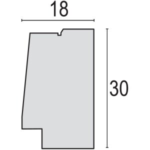 ZEP Bilderrahmen Palmi MDF Holzoptik mit Passepartout 13x18 cm bis 50x70 cm