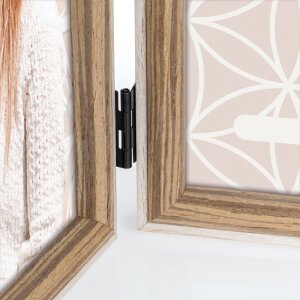 ZEP Holz-Fotorahmen Kriss Doppelrahmen Scharnierrahmen 10x15 cm bis 15x20 cm