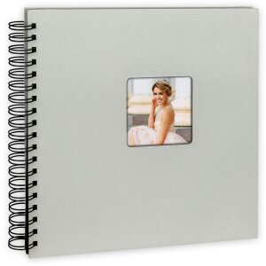 ZEP Spiralalbum Misty Papiereinband Fenster 50 schwarze Seiten 21x16 25x25 31x31