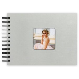 ZEP Spiralalbum Misty Papiereinband Fenster 50 schwarze Seiten 21x16 25x25 31x31