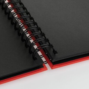 ZEP Spiralalbum Misty Papiereinband Fenster 50 schwarze Seiten 21x16 25x25 31x31