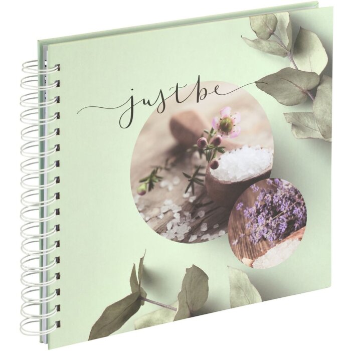 Hama Spiralalbum Relax Be 28x24 cm 50 weiße Seiten Spiralbindung