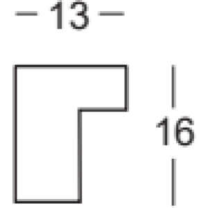 Деревянная рамка Walther Валенсия антибликовое стекло серебро 30x30 см