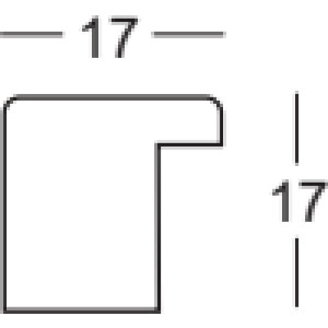 Деревянная рамка Walther Барселона 18x24 см антрацитовое антибликовое стекло