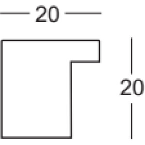 Деревянная рамка Walther Малага антрацит 15x20 см антибликовое стекло
