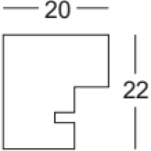 Деревянная рамка Walther Дуб Сарагосса 20x30 см антибликовое стекло