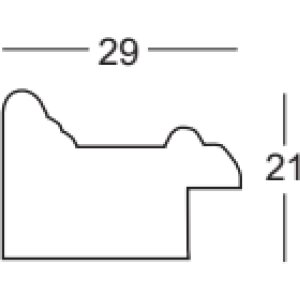 Деревянная рамка Walther Гранада черная 25x50 см прозрачное стекло