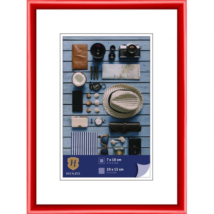 Рамка Henzo пластиковая Napoli 10x15 см красная
