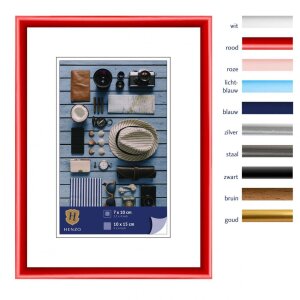 Рамка Henzo пластиковая Napoli 10x15 см красная