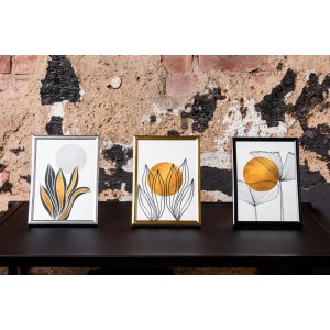 Kunststoffrahmen Napoli 13x18 cm gold