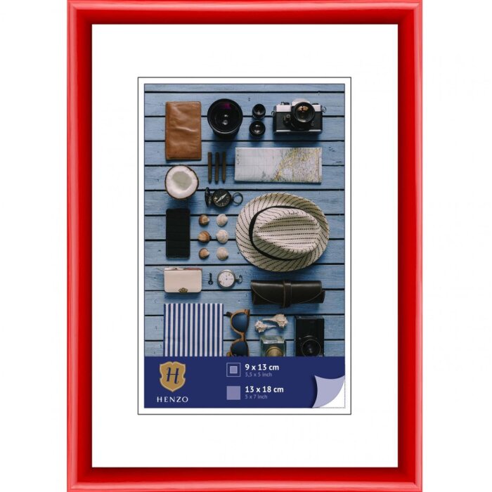 Рамка Henzo пластиковая Napoli 13x18 см красная