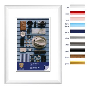 Kunststoffrahmen Napoli 13x18 cm weiß