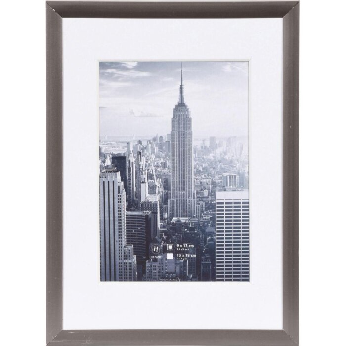 Алюминиевая рамка Manhattan 13x18 см в сером цвете