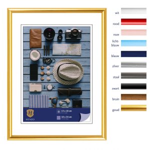 Kunststoffrahmen Napoli 18x24 cm gold