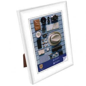 Kunststoffrahmen Napoli 18x24 cm weiß