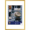 Henzo Napoli Kunststoffrahmen 21x29,7 cm gold DIN A4 Urkundenrahmen