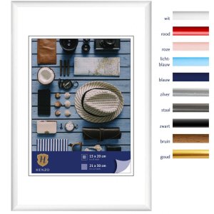 Kunststoffrahmen Napoli 21x30 cm weiß